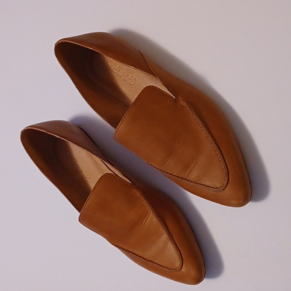 Madewell The Frances Skimmer English Saddle Tan Leather Loafer Size 6 - Picture 4 of 12